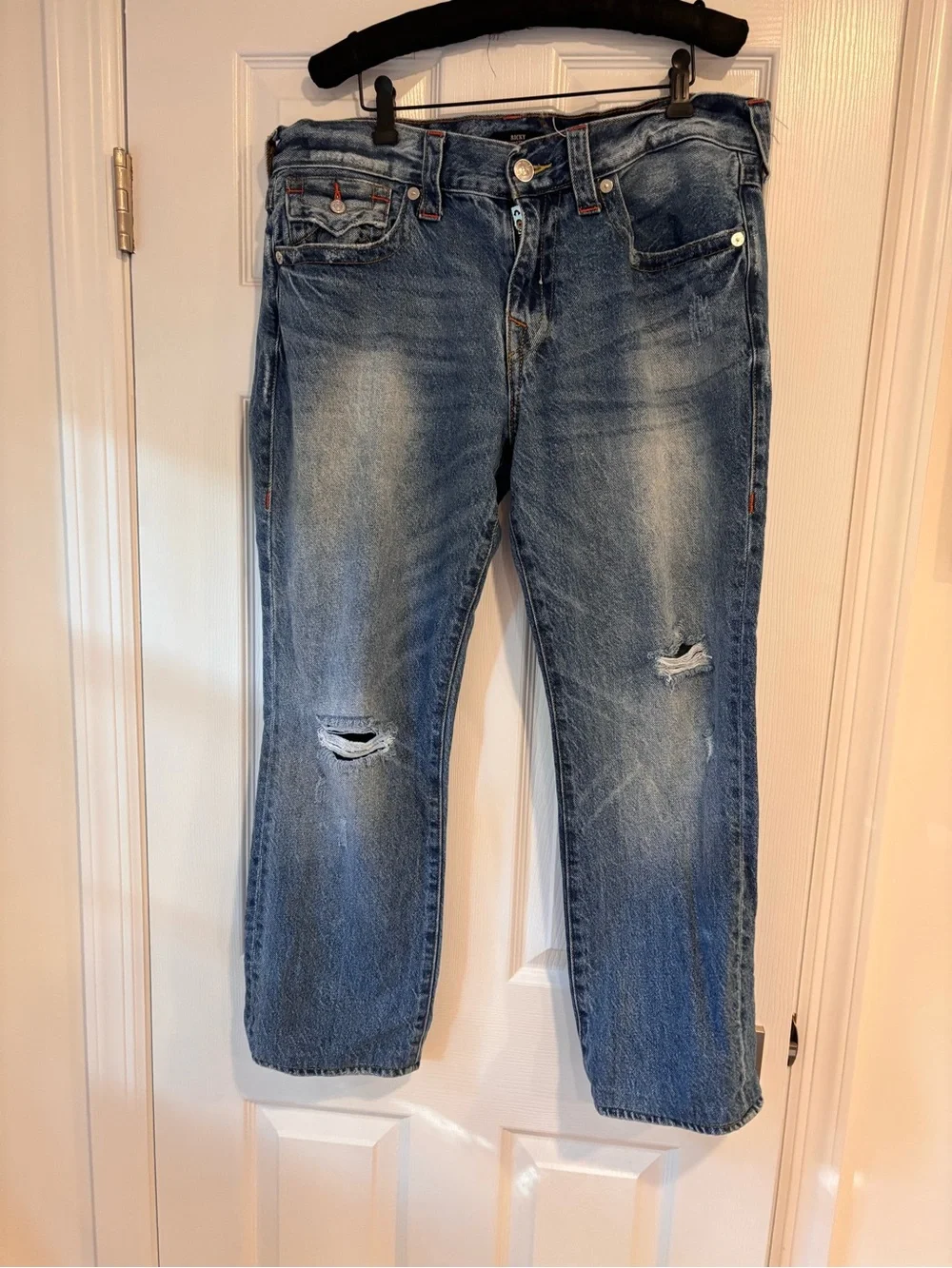 True Religion men's Ricky Relaxed Straight jeans size 34
